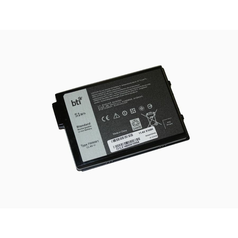 BTI 7WNW1-BTI 11.4V 51WHR LI-ION BATTERY 07WNW1, 0GK3D3, DMF8C, GK3D3 LATITUDE 5420, LATITUDE 5424, LATITUDE 7424