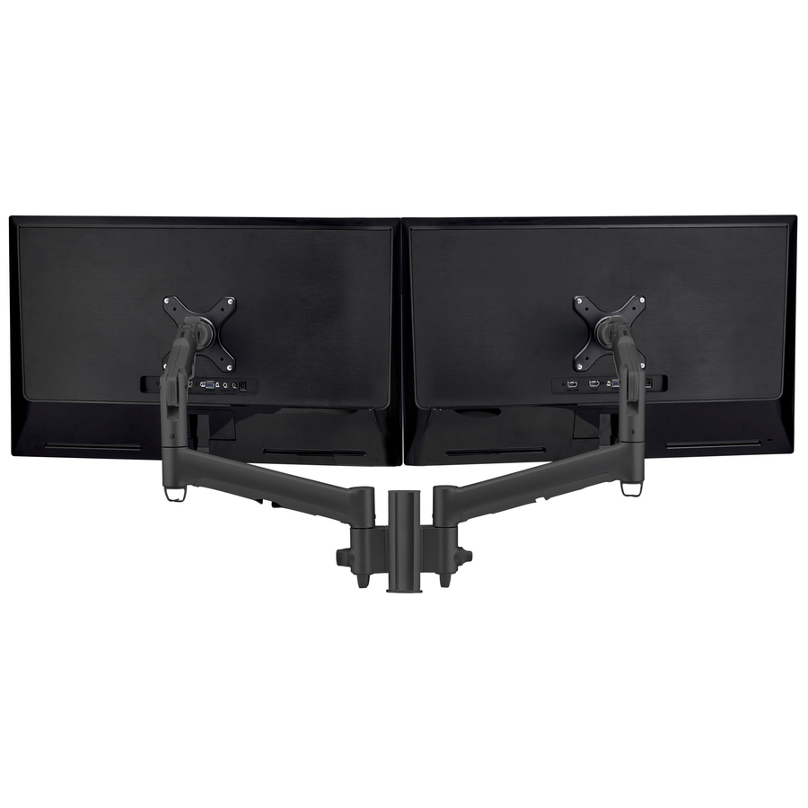 Atdec dual dynamic monitor arm desk mount - Flat and Curved up to 32in - VESA 75x75, 100x100