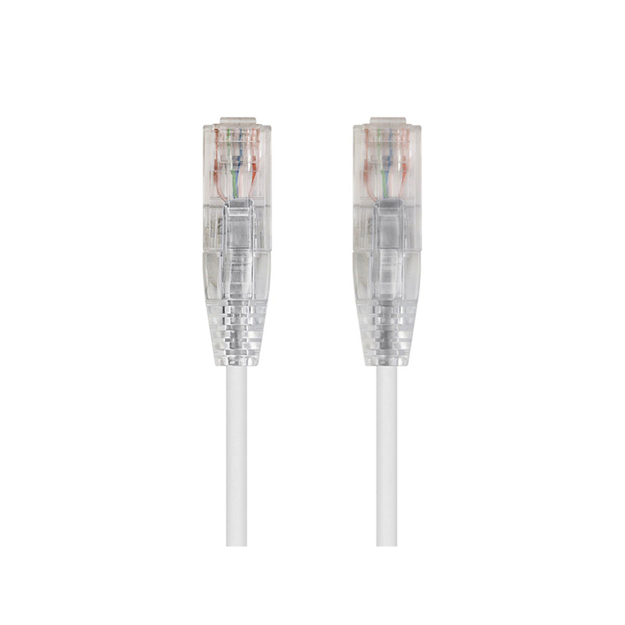 Monoprice SlimRun Cat6 28AWG UTP Ethernet Network Cable, 7ft White