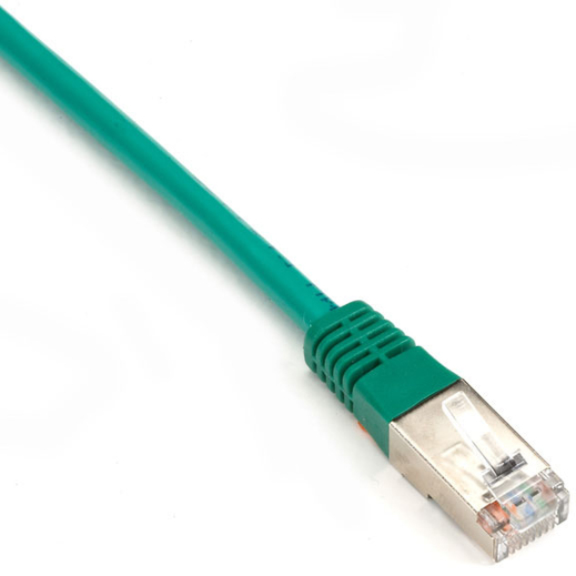 Black Box CAT6 250-MHz Stranded Patch Cable Slim Molded Boot - S/FTP, CM PVC, Green, 30FT
