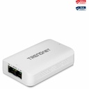 TRENDnet 2-Port Gigabit PoE++ Extender, 1 x Gigabit PoE++ In Port, 2 x Gigabit PoE Out Ports, Extends 100m (328 ft) Up to 200m (656 ft), Daisy Chain 4 Units for up to 500m (1640 ft), Black, TPE-BE200 - 2 x Gigabit Ethernet Output Port(s) - 60 W