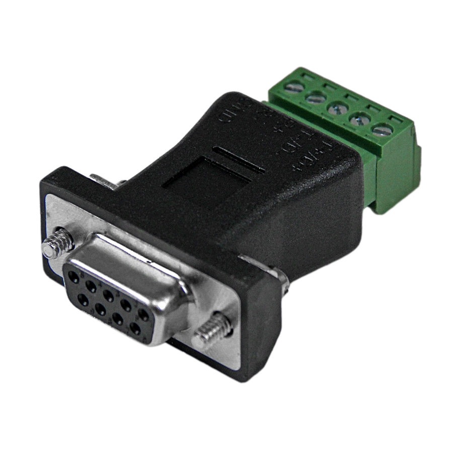 StarTech RS422 RS485 Serial DB9 to Terminal Block Adapter, TAA