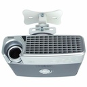 Atdec ceiling projector mount, fixed drop - Loads up to 33lb - VESA up to 65x200