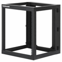 Manhattan Wall Mount Open Frame Network Rack, 12U, Rear-hinged Swing Frame