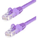 StarTech 10ft CAT6 Ethernet Cable - Purple Snagless Gigabit - 100W PoE UTP 250Mhz Category 6 Patch Cord UL Certified Wiring/TIA