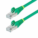 StarTech 5ft Green CAT6a Ethernet Cable, Snagless RJ45, 10G, 100W PoE, S/FTP, LSZH, 27AWG Bare Copper, 500MHz, Shielded Network Cord