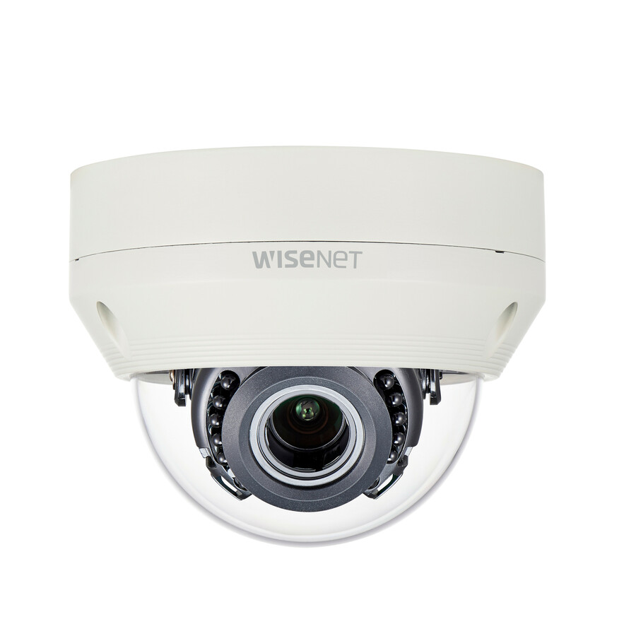 Wisenet HCV-6070R 2 Megapixel Indoor/Outdoor Full HD Surveillance Camera - Color - Dome - Ivory