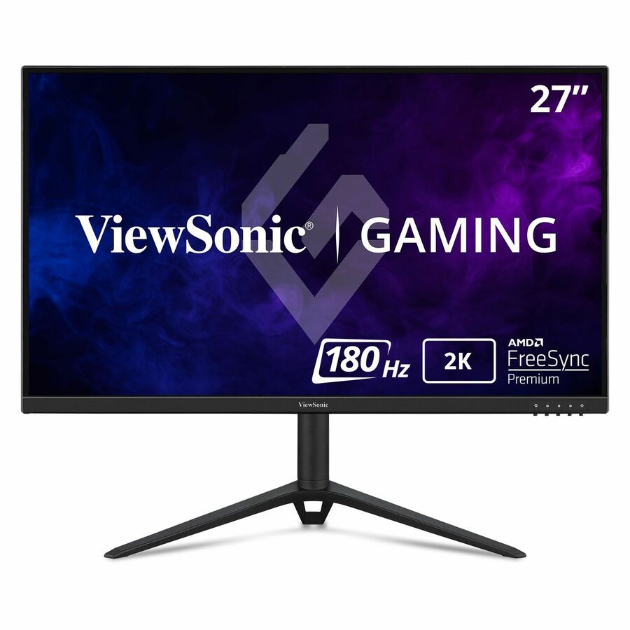 ViewSonic VX2728J-2K 27 Inch 1440p Gaming Monitor, IPS with 180Hz and 0.5ms for Smooth Gameplay, FreeSync Premium and G-Sync Compatible, Eye Care Technology, Advanced Ergonomics, HDMI, and DisplayPort