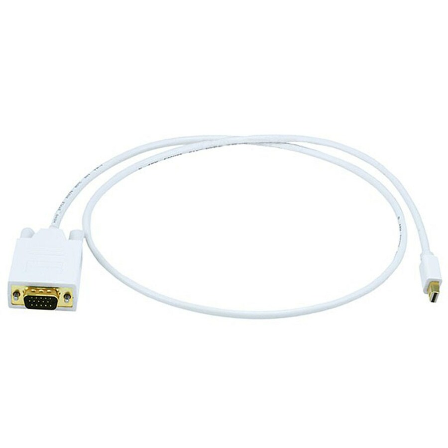 Monoprice 3ft 32AWG Mini DisplayPort to VGA Cable - White