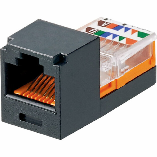 Panduit Category 5e, RJ45, Leadframe, 8-position, 8-wire Universal Module, Black