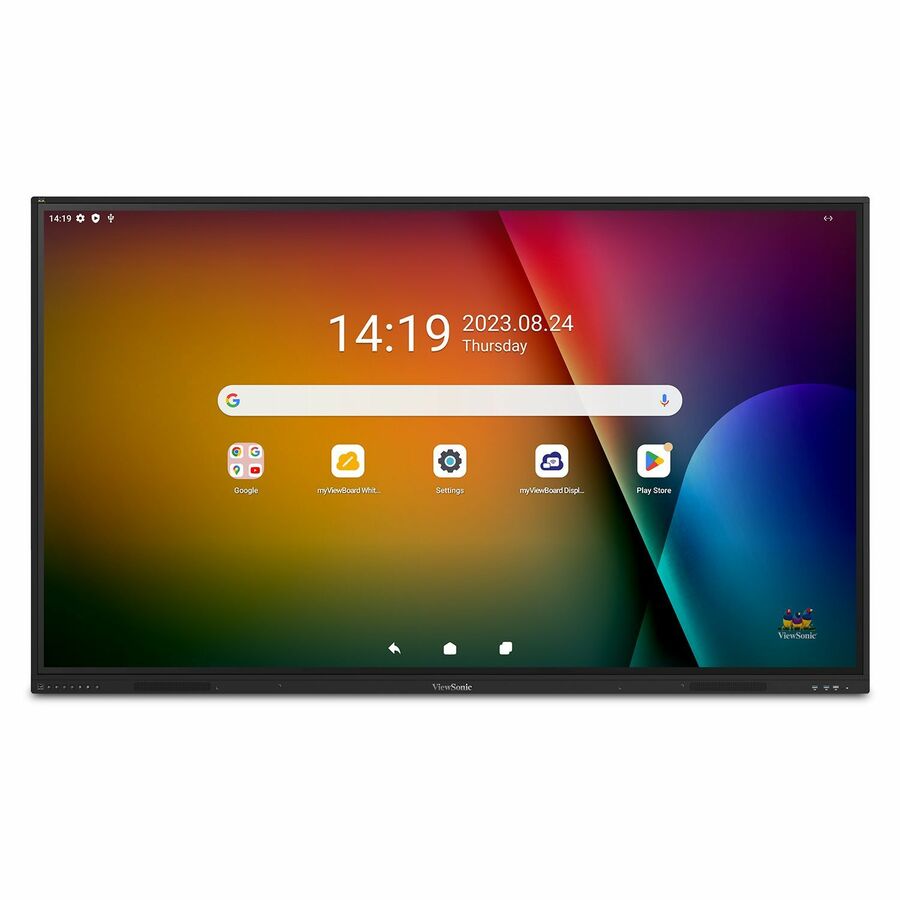 ViewSonic IFP86G1 - 86" ViewBoard Interactive Display - LCD - Infrared (IrDA) - Touchscreen - 16:9 Aspect Ratio - 3840 x 2160 - Direct LED - 400 Nit - 1,200:1, 5,000:1 Contrast Ratio - 2160p - USB - HDMI - VGA