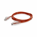 AddOn 10ft Orange CAT 6 Slim PVC Ethernet Cable Non-Booted RJ-45 M/M
