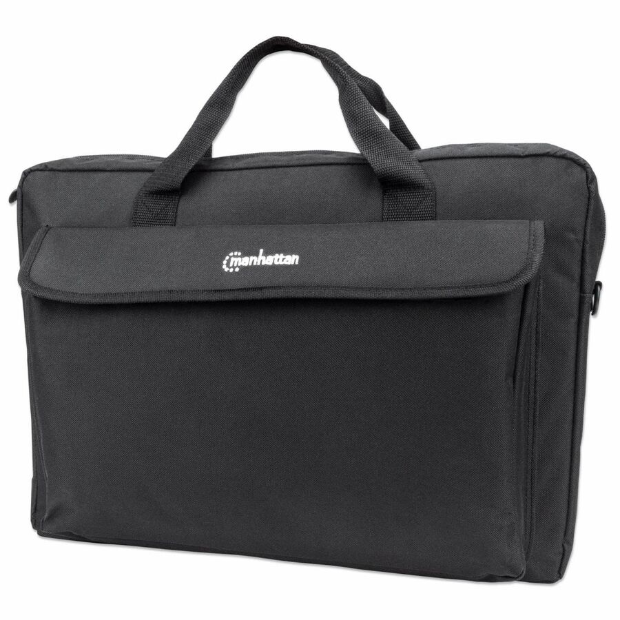London Laptop Bag 17.3" , Top Loader, Black, LOW COST, Accessories Pocket, Shoulder Strap (removable), Notebook Case, Three Year Warranty