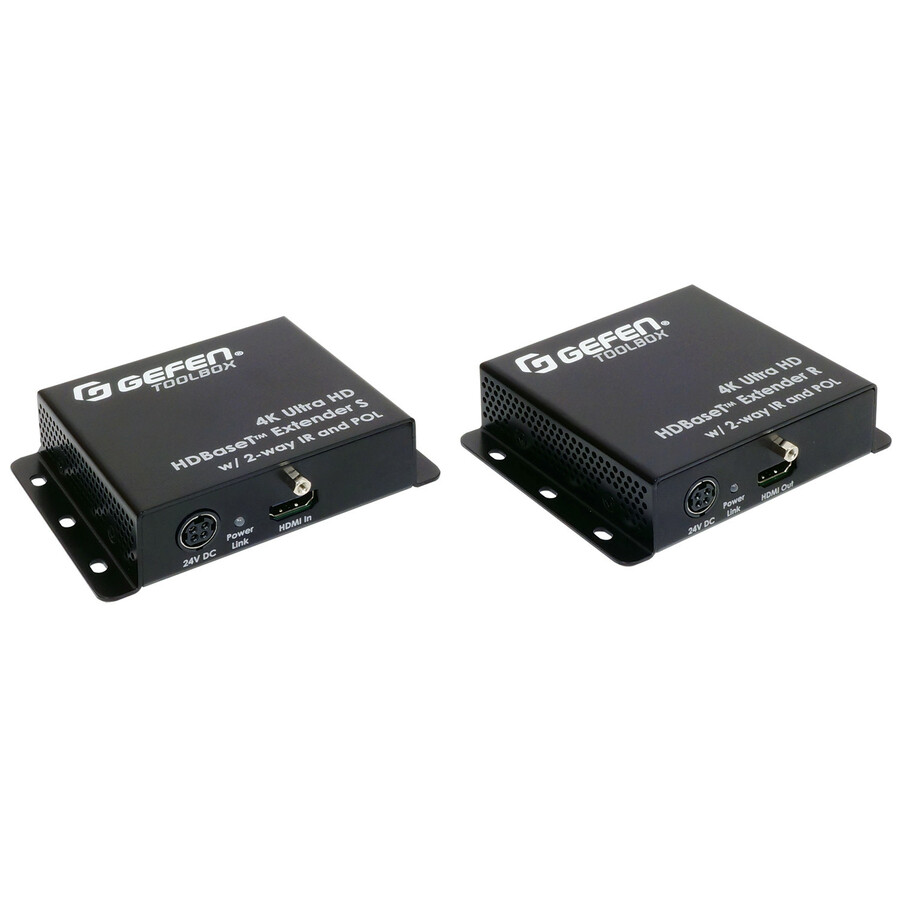 Gefen 4K Ultra HD HDBaseT Extender, 130ft/40m HDMI & Bi-Directional IR, 12-bit Deep Color, HDR, Dolby Atmos, HDCP 2.2, 7.1 LPCM