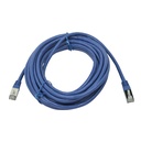 Monoprice Entegrade Cat.6a STP Network Cable - 25 ft Category 6a Network Cable for Network Device - First End: 1 x RJ-45 Network - Male - Second End: 1 x RJ-45 Network - Male - Patch Cable - Shielding - Gold Plated Contact - 26 AWG - Blue