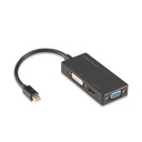 SIIG Mini DisplayPort to 4K HDMI/DVI/VGA 3-in-1 Adapter