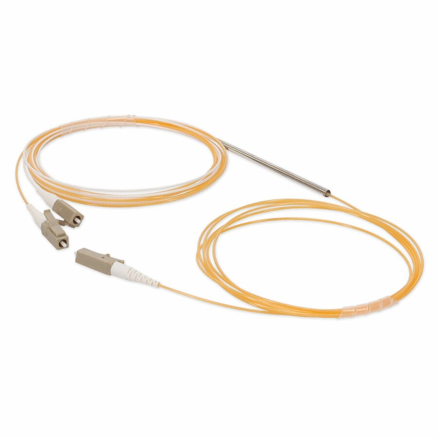 AddOn 3m LC (Male) to 2xLC (Male) Orange OM2 Simplex Fiber Splitter Cable With 50/50 Ratio
