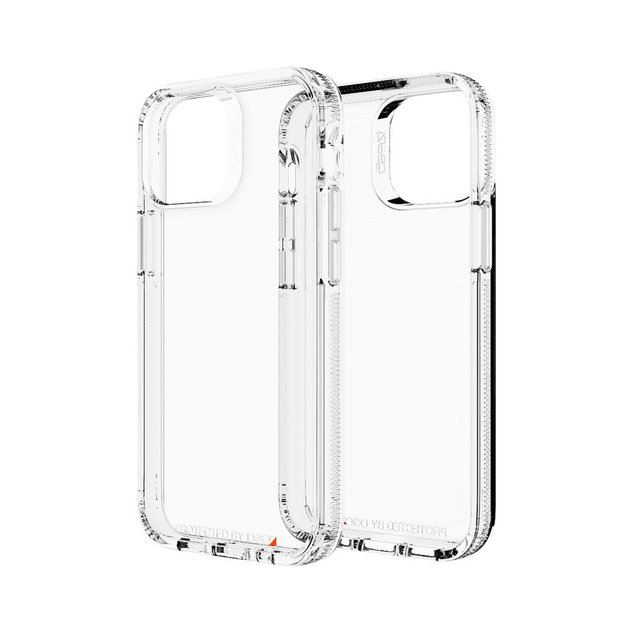 gear4 Crystal Palace - For Apple iPhone 13 mini Smartphone - Textured - Clear - Soft-touch - Impact Resistant, Drop Resistant, Bacterial Resistant, Odor Resistant, Shock Resistant, Yellowing Resistant - D3O, Recycled Plastic, Polycarbonate (PC), Thermoplastic Polyurethane (TPU), D3O Crystalex