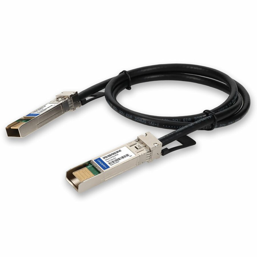 AddOn MSA and TAA 50GBase-CU SFP-DD to SFP-DD Direct Attach Cable (Passive Twinax, 0.5m, 30AWG)