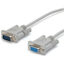 StarTech 15ft Straight Through DB9 Serial Cable - Mouse Extension Cable External - Gray
