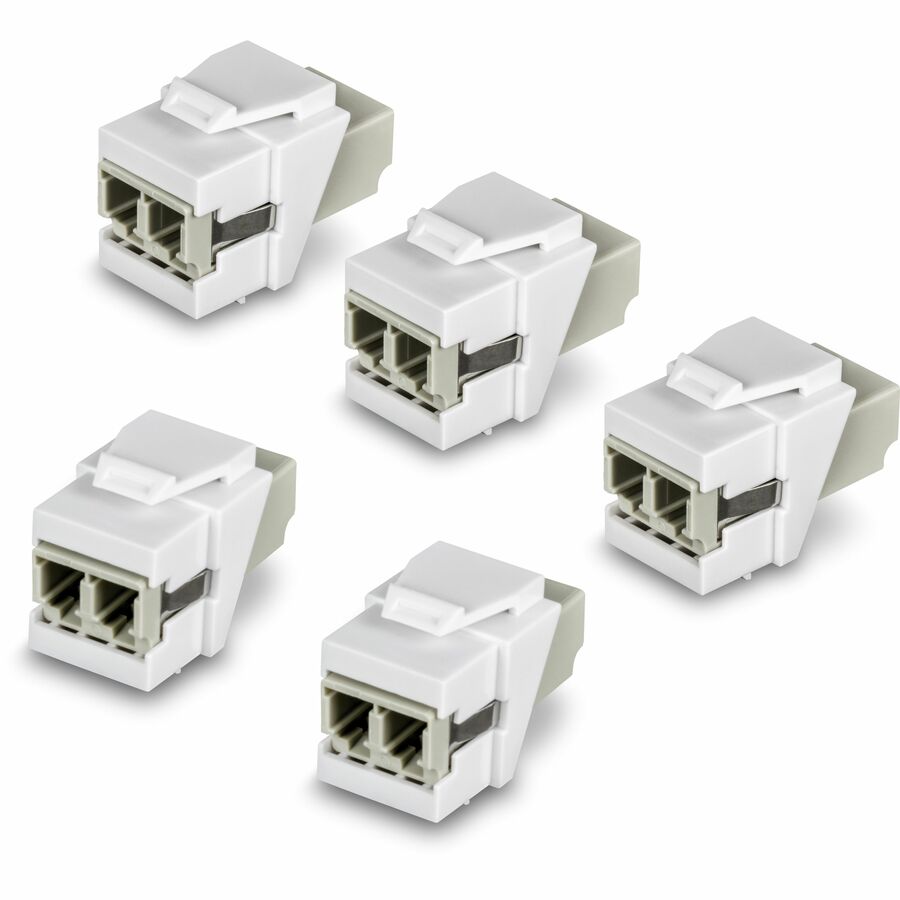 TRENDnet LC Duplex Fiber Optic Keystone Coupler Jacks- 5-Pack, TC-K05LC, Single-Mode & Multi-Mode Fiber - 5 Pack