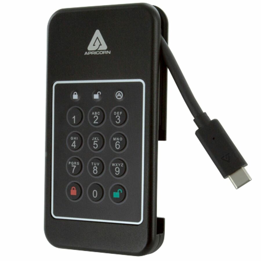 Apricorn Aegis NVX 2 TB Portable Rugged Solid State Drive - 2.5" External - TAA Compliant