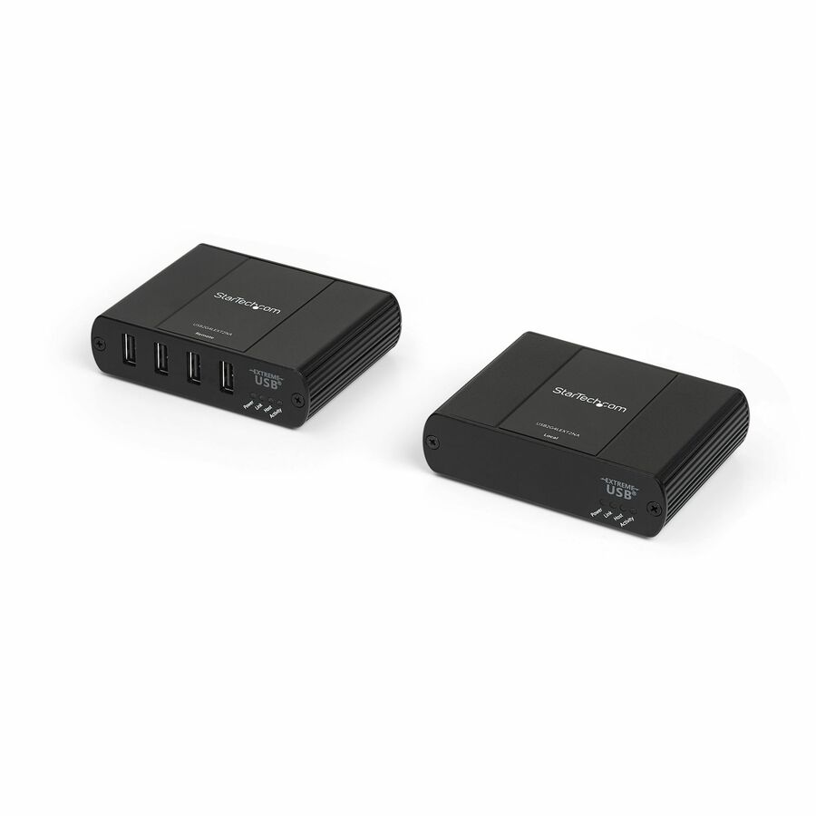 StarTech 4 Port USB 2.0 Extender over Ethernet/IP Network Hub - up to 330ft (100m) - USB over Gigabit LAN or Direct Cat5e/Cat6 Cable