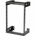 StarTech 2-Post 15U Heavy-Duty Wall-Mount Network Rack, 19" Open Frame Server Rack for Computer Equipment, Wall Mount Data Rack