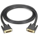 Black Box DVI-I Dual-Link Cable - 3.20 ft DVI-I Video Cable for Video Device, Monitor, Computer, Projector, KVM Switch - First End: 1 x DVI-I (Dual-Link) Digital Video - Male - Second End: 1 x DVI-I (Dual-Link) Digital Video - Male - 9.9 Gbit/s - Supports up to 2560 x 1600 - Shielding - Gold Plated Connector - 28 AWG - Black