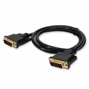 AddOn 1ft DVI-D Dual Link (24+1 pin) Male to DVI-D Dual Link (24+1 pin) Male Black Cable For Resolution Up to 2560x1600 (WQXGA)