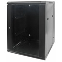 Intellinet Network Cabinet, Wall Mount (Double Section), 9U, 550mm Depth, Black, Assembled, Max 30kg, 19" , Three Year Warranty