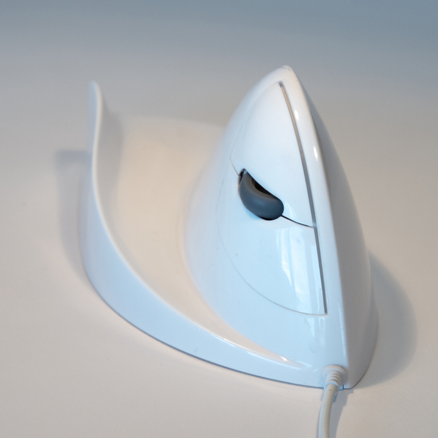 AIRO2BIC MOUSE WHITE ERGONOMIC PC MAC RIGHT HAND