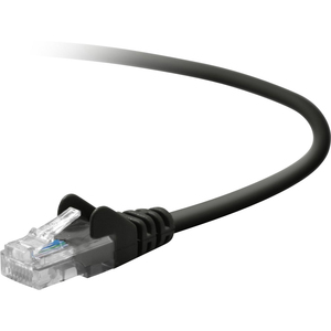 Belkin Cat. 5E Patch Cable - RJ-45 Male - RJ-45 Male - 50ft - Black