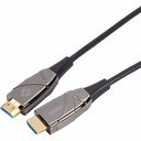 Black Box High-Speed HDMI 2.0 Active Optical Cable (AOC) - 4K60, 4:4:4, 18 Gbps - 49.21 ft Fiber Optic A/V Cable for Audio/Video Device, Display - First End: 1 x HDMI 2.0 Digital Audio/Video - Male - Second End: 1 x HDMI 2.0 Digital Audio/Video - Male - 18 Gbit/s - Supports up to 4096 x 2160, 3840 x 2160 - Gold Plated Connector - LSZH