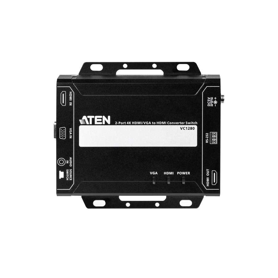 ATEN VC1280 2-Port 4K HDMI/VGA to HDMI Converter Switch
