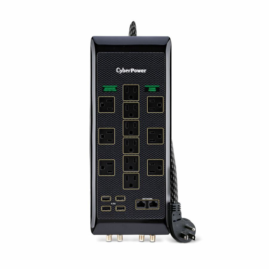 CyberPower PBJ5UC Premium 12 - Outlet Surge Protector with 3480 J Surge Suppression