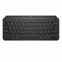 Logitech MX Keys Mini Minimalist Wireless Illuminated Keyboard, Compact, Bluetooth, Backlit, USB-C, Black - Wireless Connectivity - Bluetooth - 32.81 ft Dictation, Emoji, Microphone Mute Hot Key(s) - ChromeOS - PC, Mac - MX Keyswitch - Black