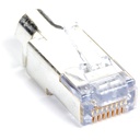 Black Box Shielded CAT6 EZ-RJ45 Modular Plugs, 100-Pack
