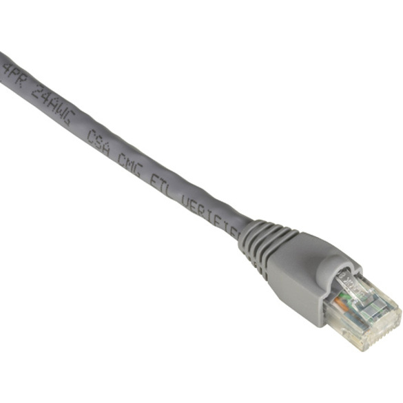 Black Box GigaTrue Cat. 6 Channel UTP Patch Cable - RJ-45 Male - RJ-45 Male - 5ft - Gray