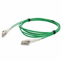AddOn 2m LC to LC Green OM1 Duplex OFNR (Riser-Rated) MMF Fiber Patch Cable