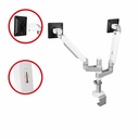 SIIG MTPRO Desk Mount Dual Monitor Arm - up to 32" Display, Max. Load 19.8 lbs, VESA 75/100mm, Mechanical Spring Design