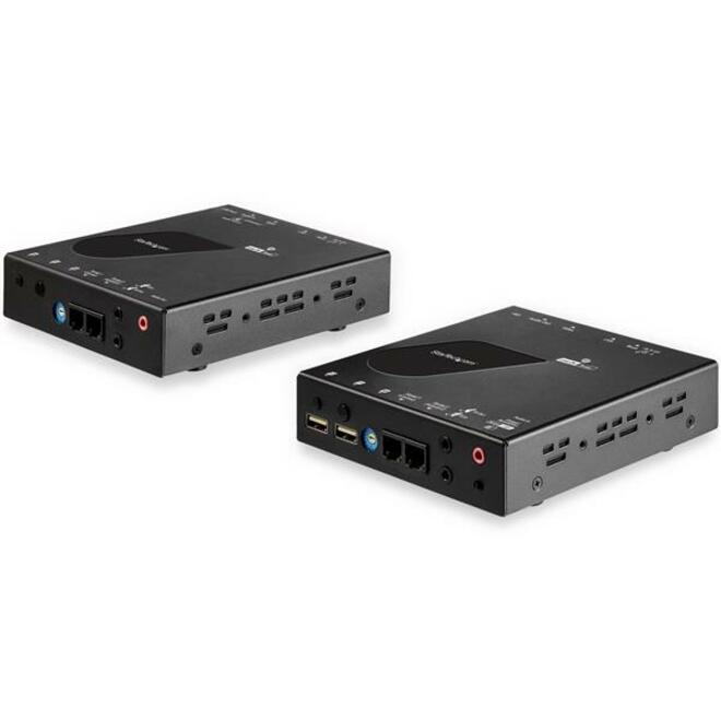 StarTech HDMI KVM Extender over IP Network, 4K 30Hz HDMI and USB over LAN or Cat5e/Cat6 Ethernet (100m/330ft), Remote KVM Console, TAA