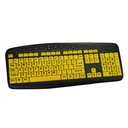 High Visibility Large Print Soft Touch Keyboard, 104 Key, USB