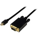 StarTech 10 ft Mini DisplayPort™ to VGA Adapter Converter Cable - mDP to VGA 1920x1200 - Black