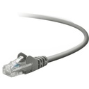Belkin CAT5e Patch Cable - RJ-45 Male - RJ-45 Male - 30ft - Gray