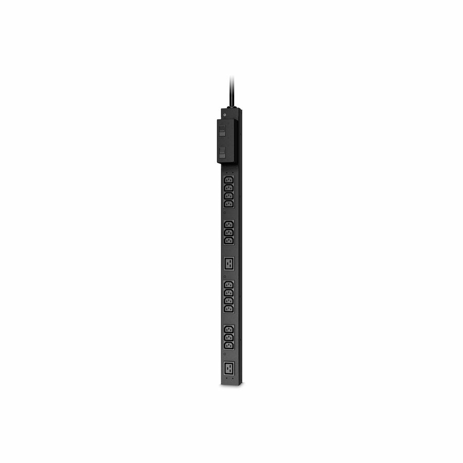 Rack PDU, Basic, Half Height, 200-208V, 30A, (14) C13, (2) C19 - Basic - NEMA L6-30P - 14 x IEC 60320 C13, 2 x IEC 60320 C19 - 208 V - Overcurrent Protection - 10 ft Cord Length - 0U - Vertical - Tower