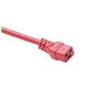 Unirise Standard Power Cord - For Rack - 250 V AC / 20 A - Red - 4 ft Cord Length - IEC 60320 C19 / IEC 60320 C20 - 1