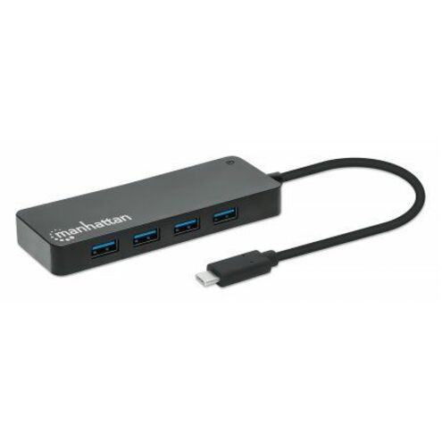 USB-C Dock/Hub, Ports (x7): USB-A (x7), 5 Gbps (USB 3.2 Gen1 aka USB 3.0), External Power Supply Not Needed, Universal for all devices, Cable 15cm, SuperSpeed USB, Black, Three Year Warranty