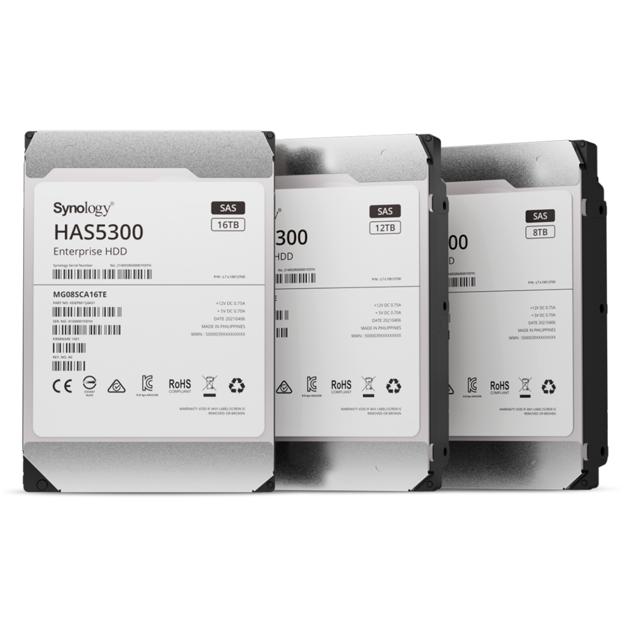Synology HAS5300 HAS5300-12T 12 TB Hard Drive - 3.5" Internal - SAS (12Gb/s SAS)
