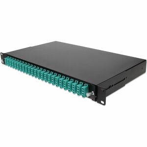 AddOn 19-inch Rack Mount 1U Patch Panel with 48 LC Duplex, Multi-Mode OM4